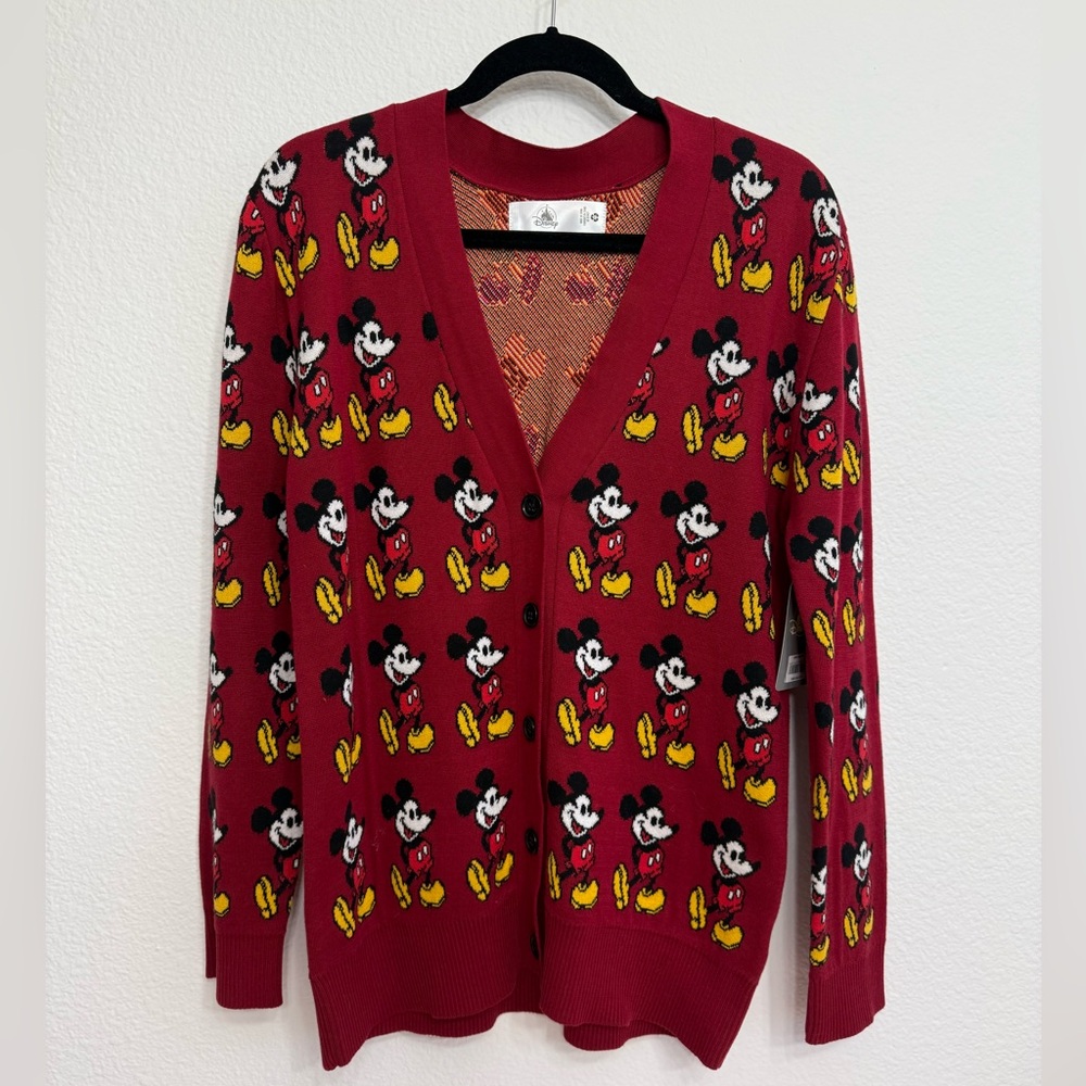 Disney Red Mickey Mouse Cardigan